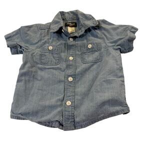 OshKosh B'Gosh Baby Boy 12M Button Up Shirt 100% Cotton